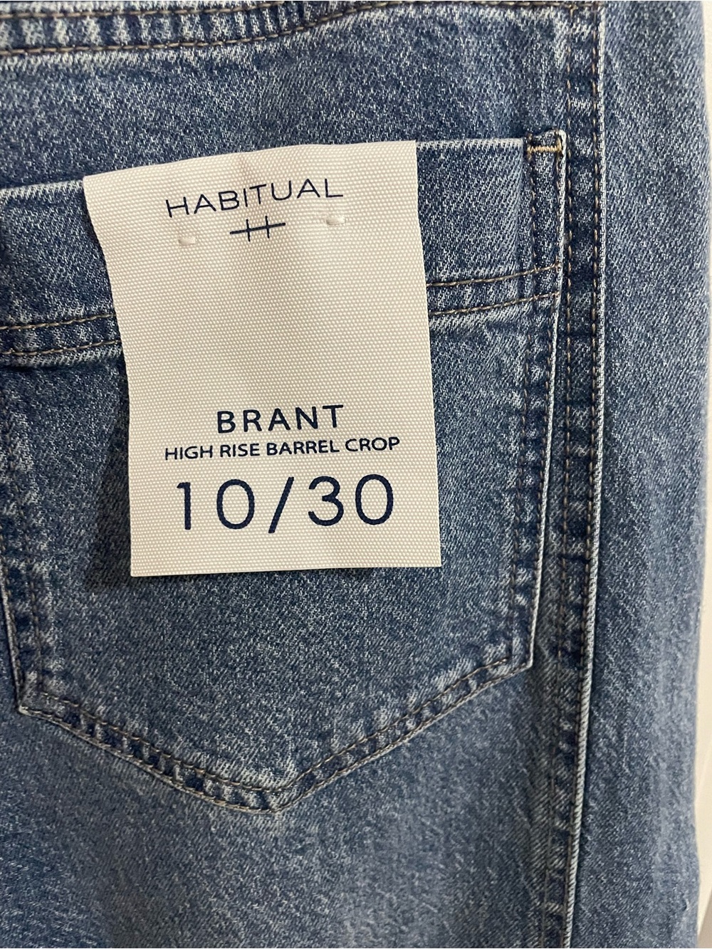 Habitual High rise Barrel crop jeans👖 - Picture 2 of 6